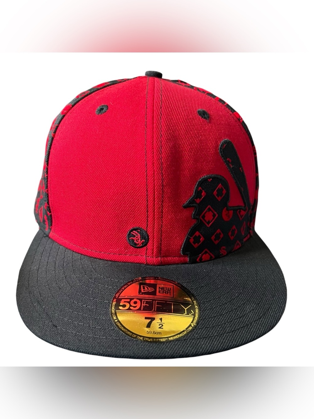 New Era Chicago White Sox 59FIFTY Fitted Hat 7 1/2 Red Black Artist Series